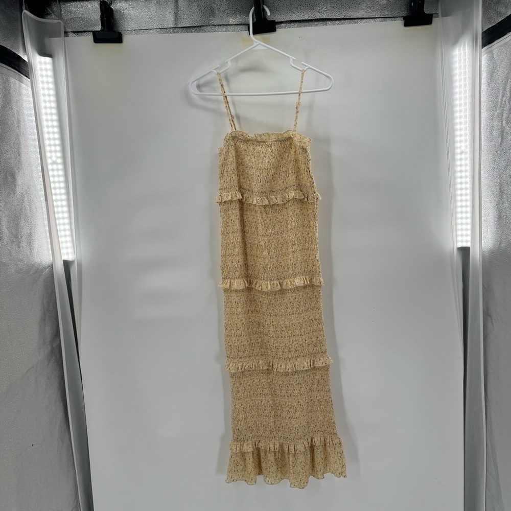 Mable yellow Sleeveless ribbed Dress size S - Picture 6 of 9